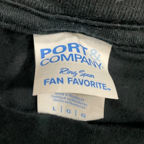 Port & Company “Annoyed Kitty” Graphic T-Shirt  Black Size Large Humorous witty - Picture 3 of 6